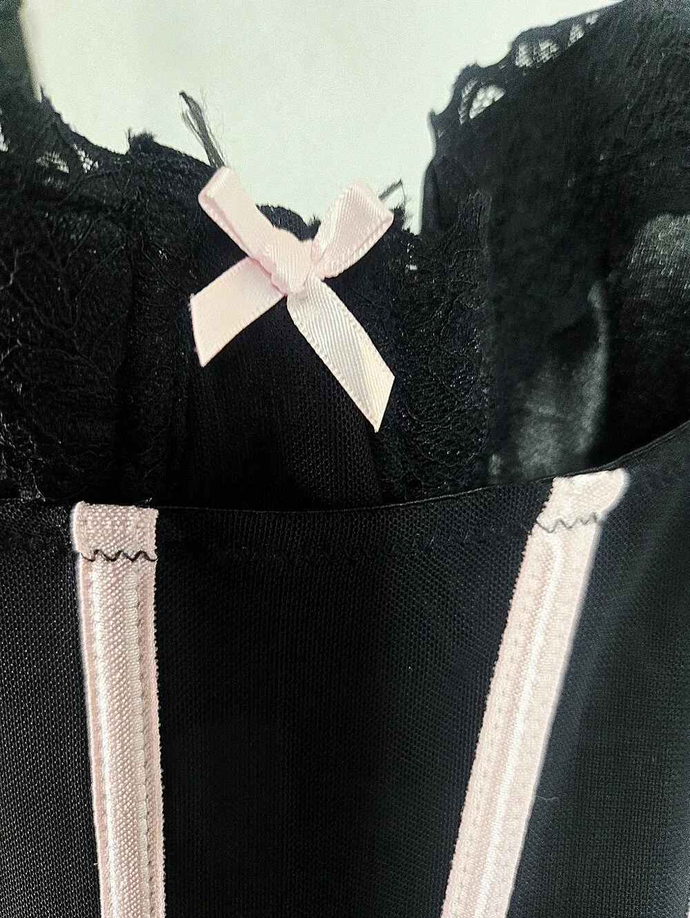 Dolls Kill Generation Kiss Black Mesh Bra Bustier Corset XXL